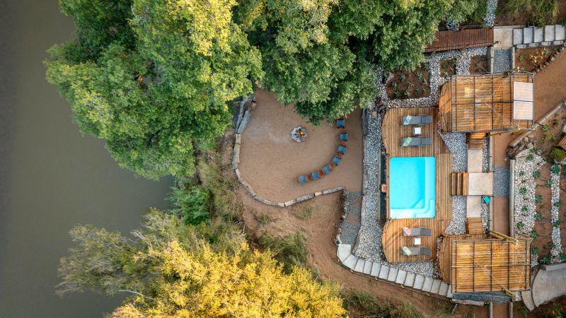 bundox river lodge arial view